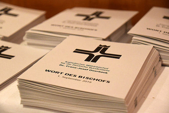 Das "Wort des Bischofs" vom 1.9.19 wurde im Rahmen der Gesamtkonferenz veröffentlicht und thematisiert. © KS / Doreen Bierdel