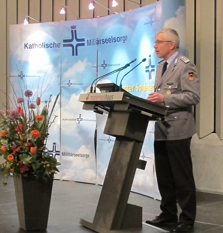 Oberst Rüdiger Attermeyer, Vorsitzender der Gemeinschaft Katholischer Soldaten (GKS) © KS / Friederike Frücht
